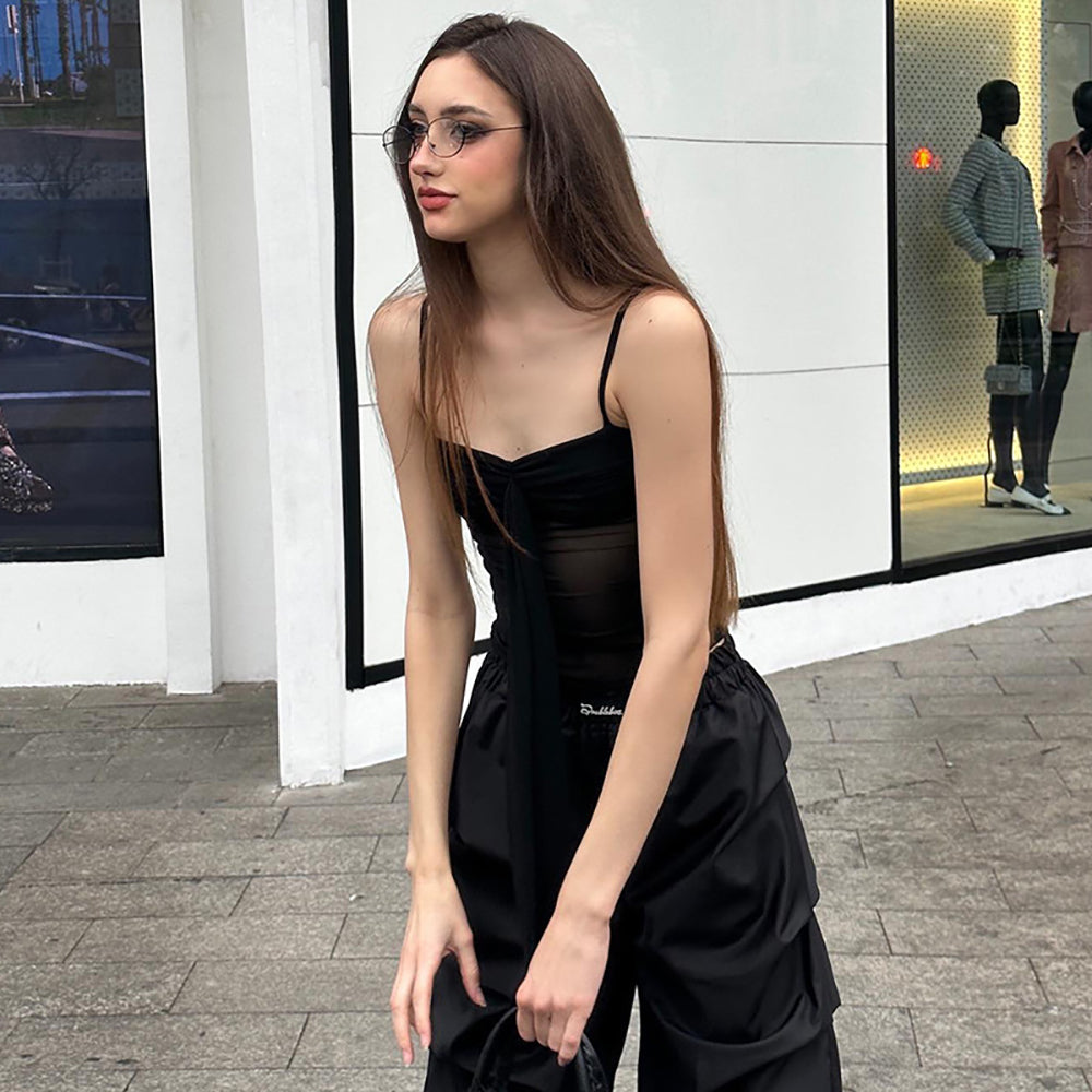 Women Solid Sweetheart Neck Top