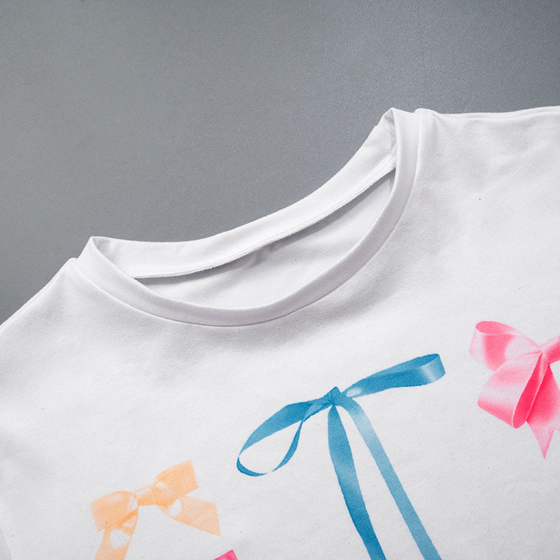 Women Graphic Printed Round Neck Polyester Top