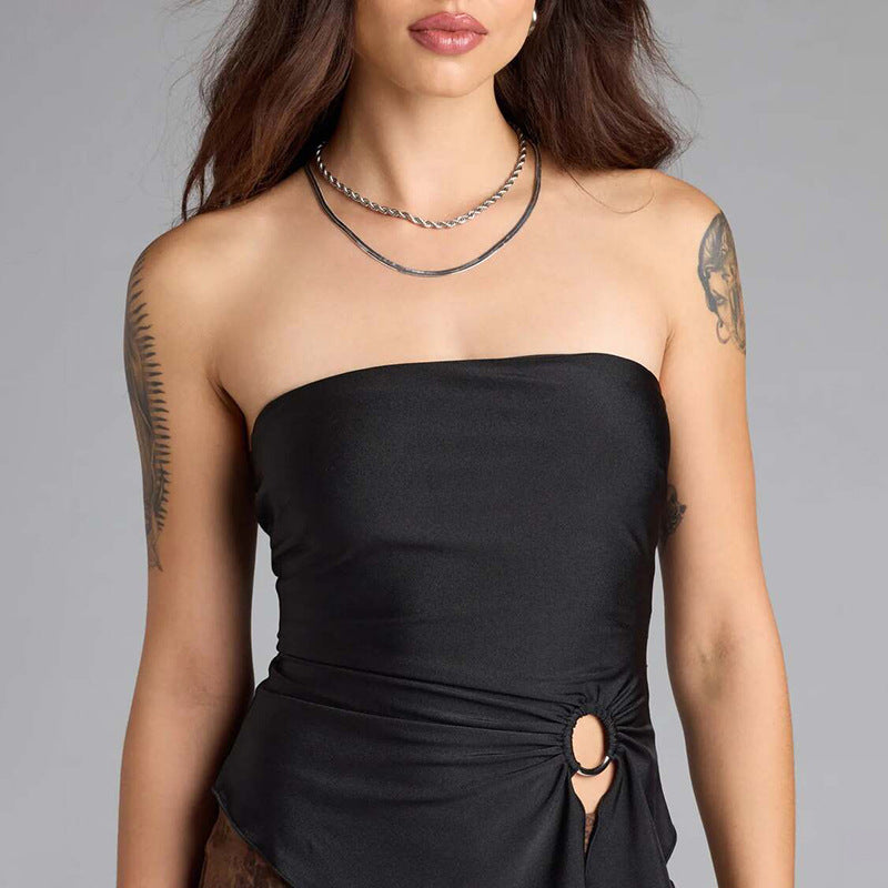 Strapless Tank Crop Top