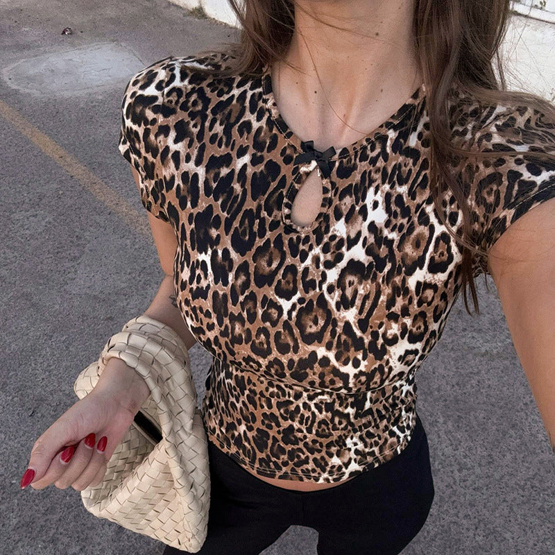 Animal Printed Crop Tank Top