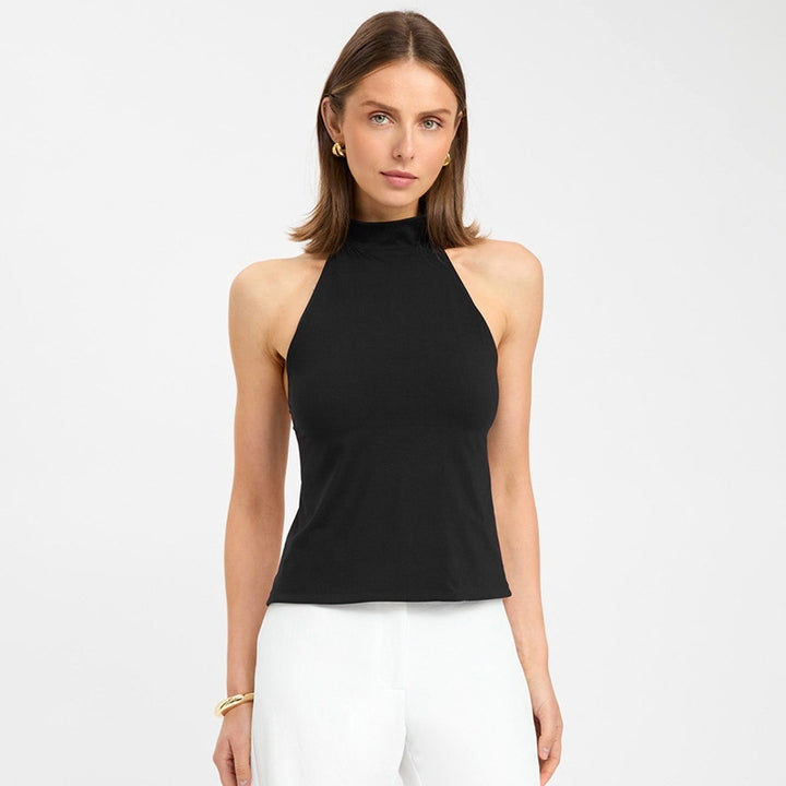 Halter Neck Tank Crop Top