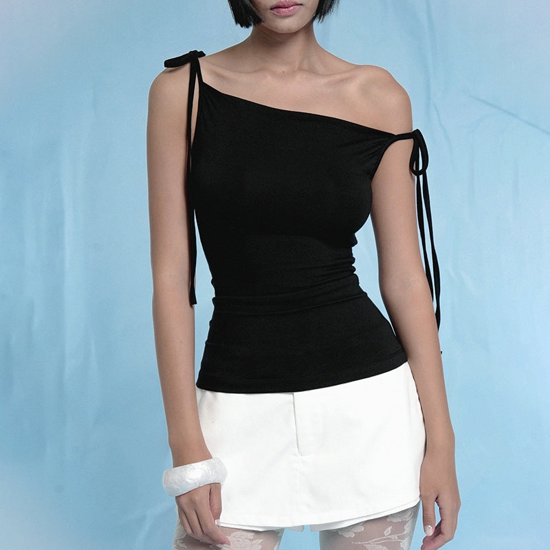 One Shoulder Fitted Top