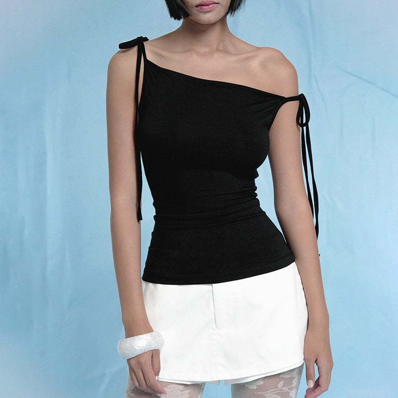 One Shoulder Fitted Top