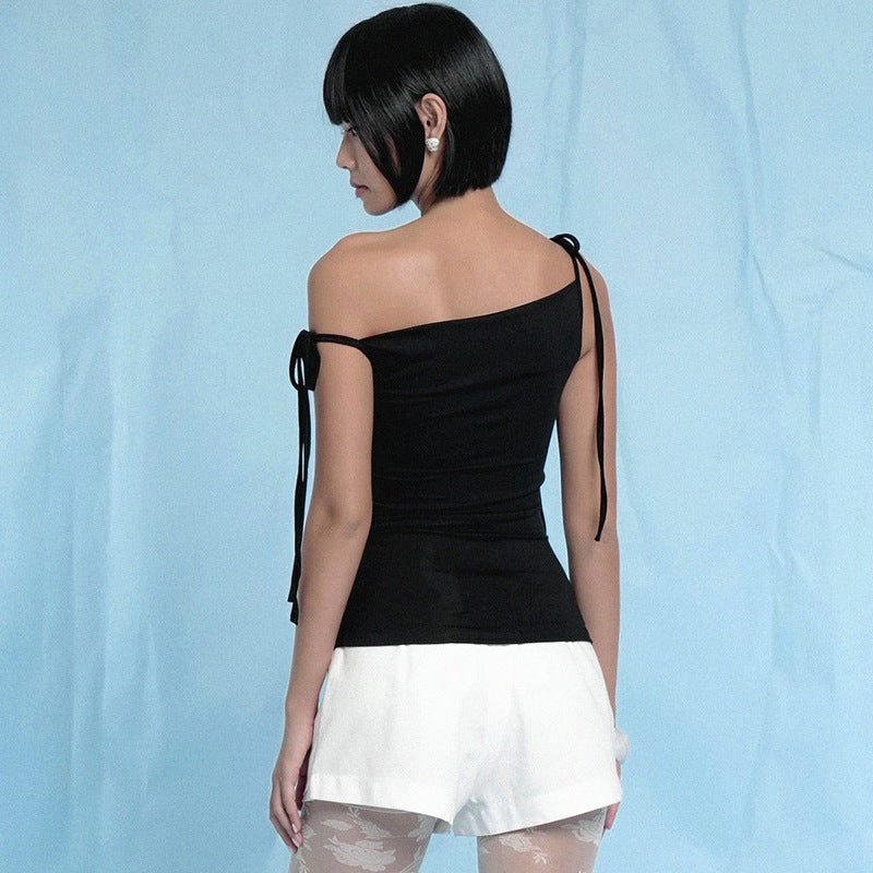 One Shoulder Fitted Top