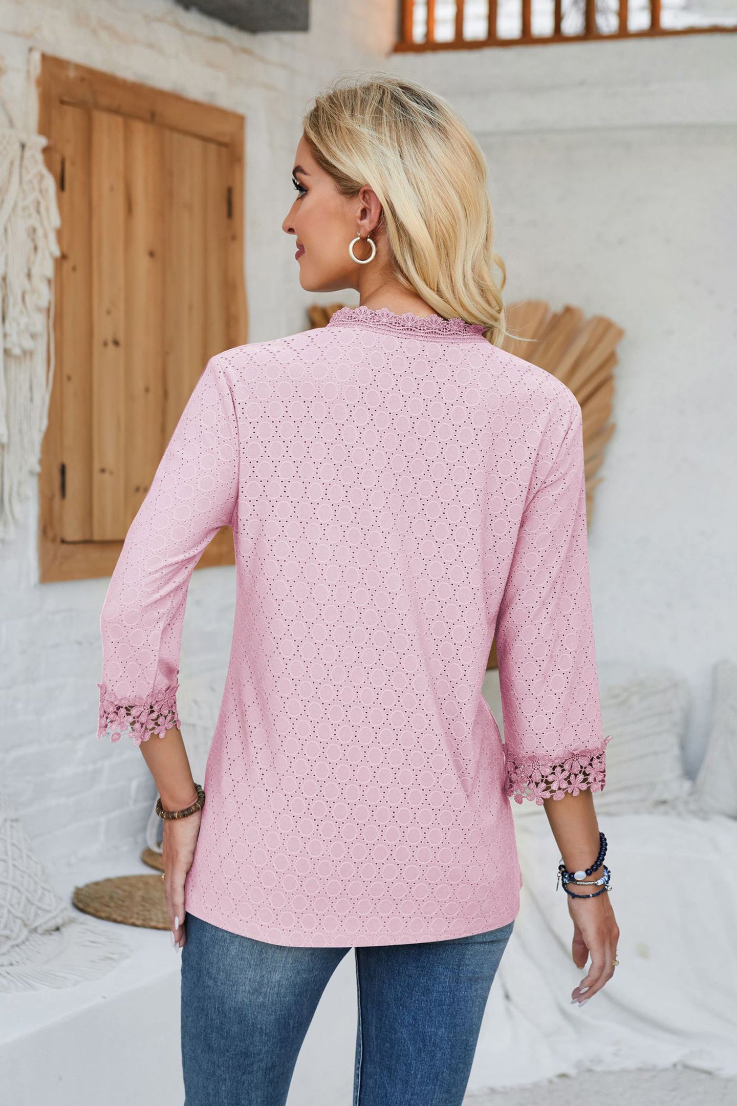 Women Self Design Applique Top