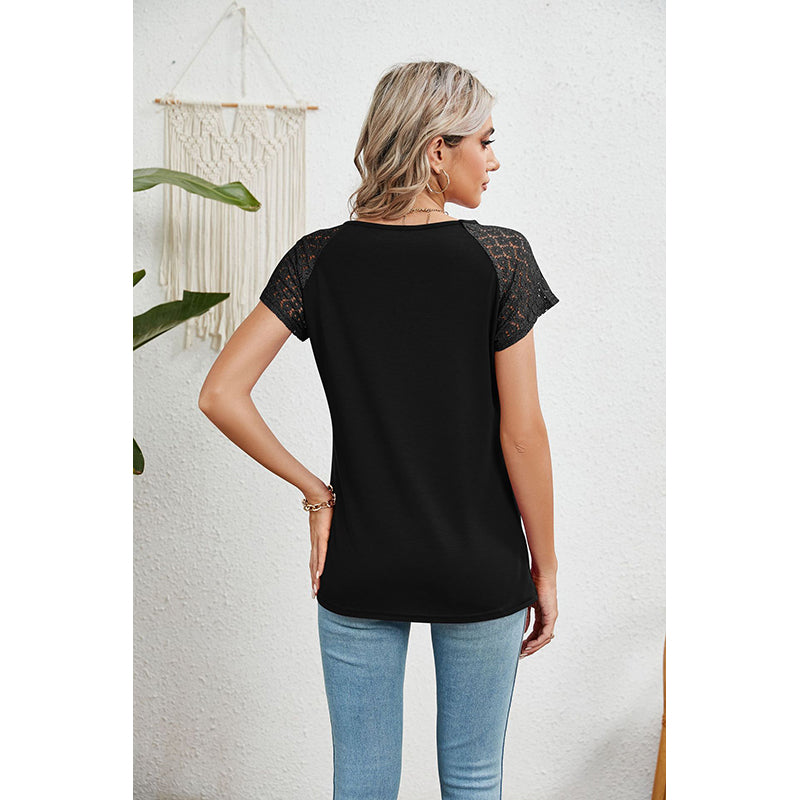 Keyhole Neck Crochet Top