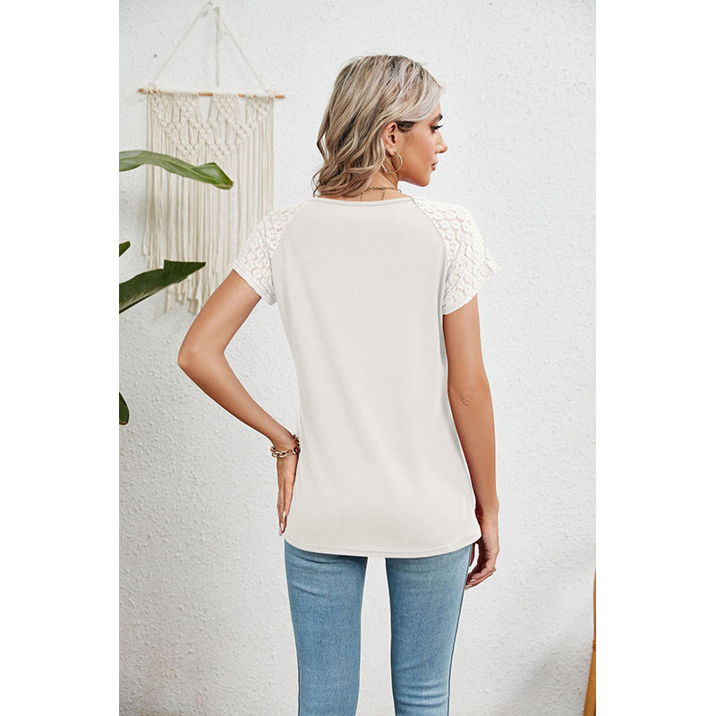 Keyhole Neck Crochet Top