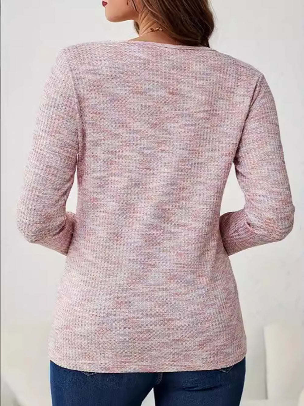 Women Solid V-Neck Top