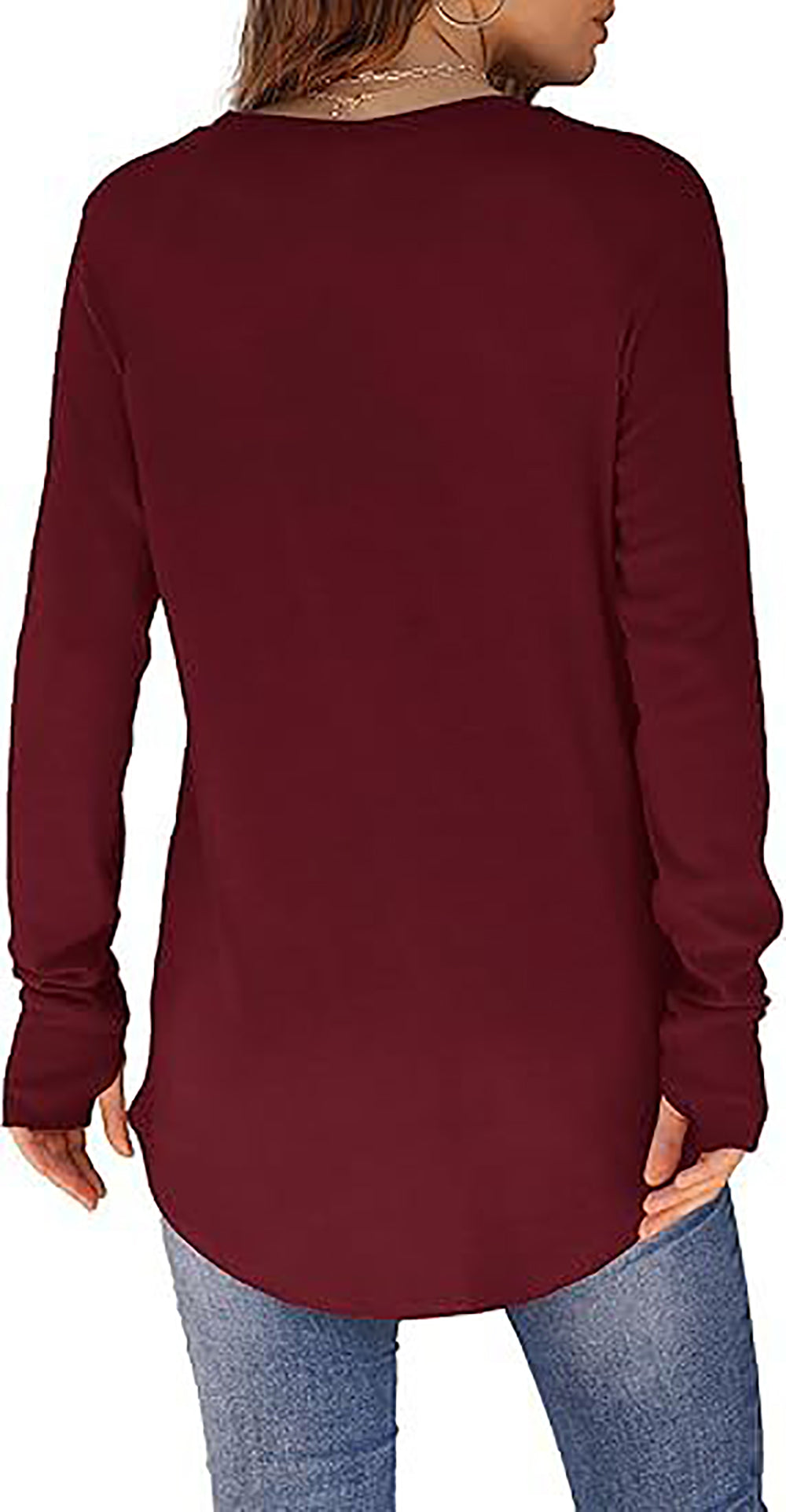 Women Solid Round Neck Top