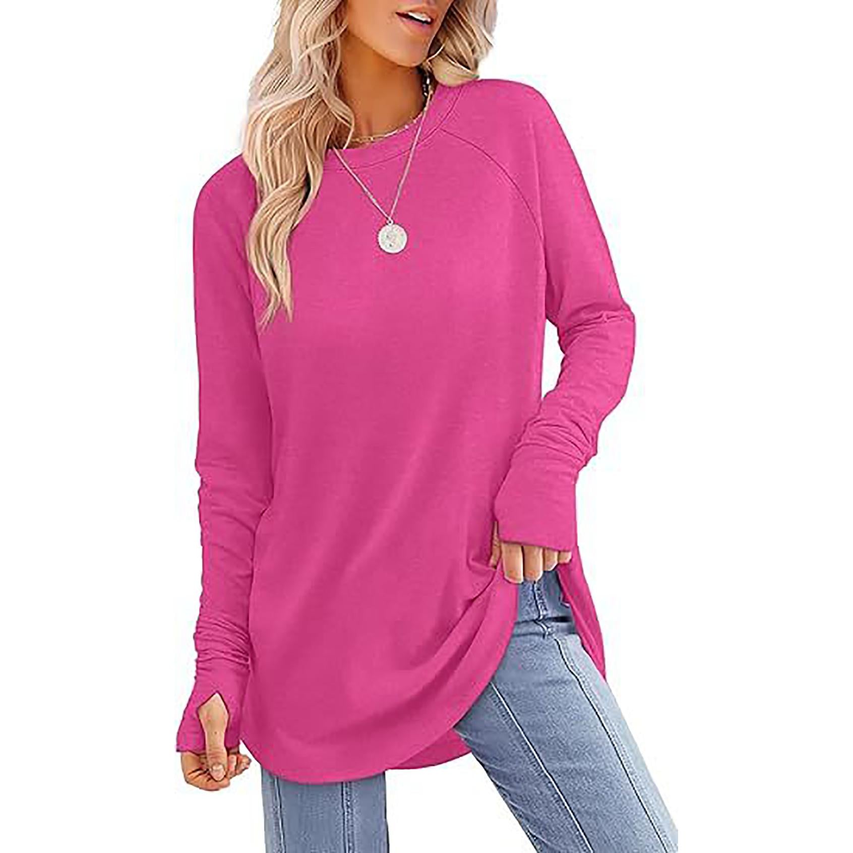 Women Solid Round Neck Top