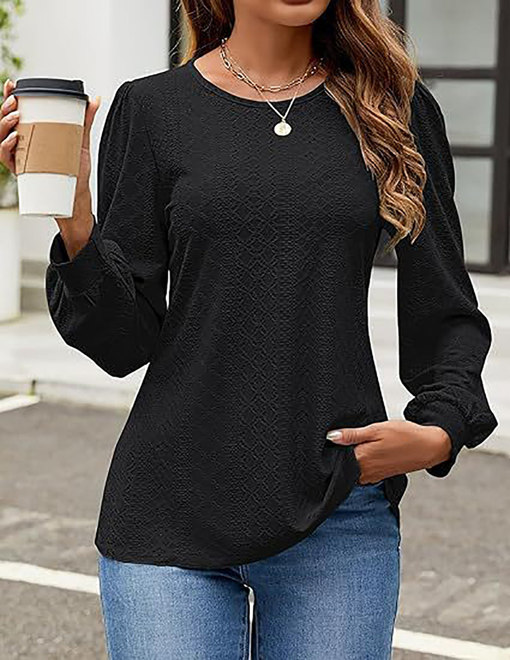 Women Embroidered Long Sleeves Top