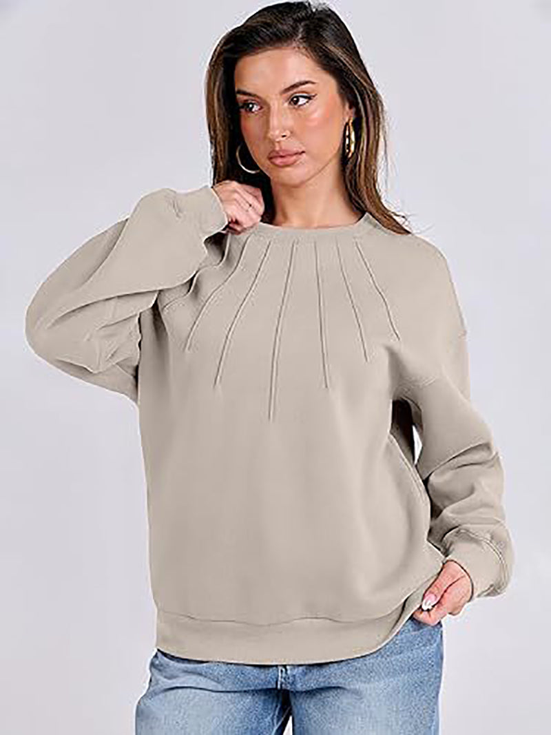 Women Solid Sweatshirt