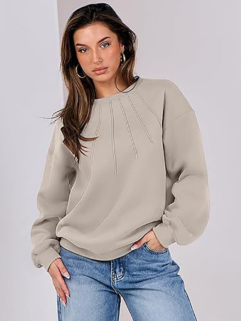 Women Solid Sweatshirt