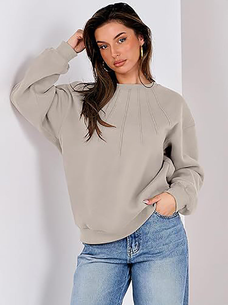 Women Solid Sweatshirt