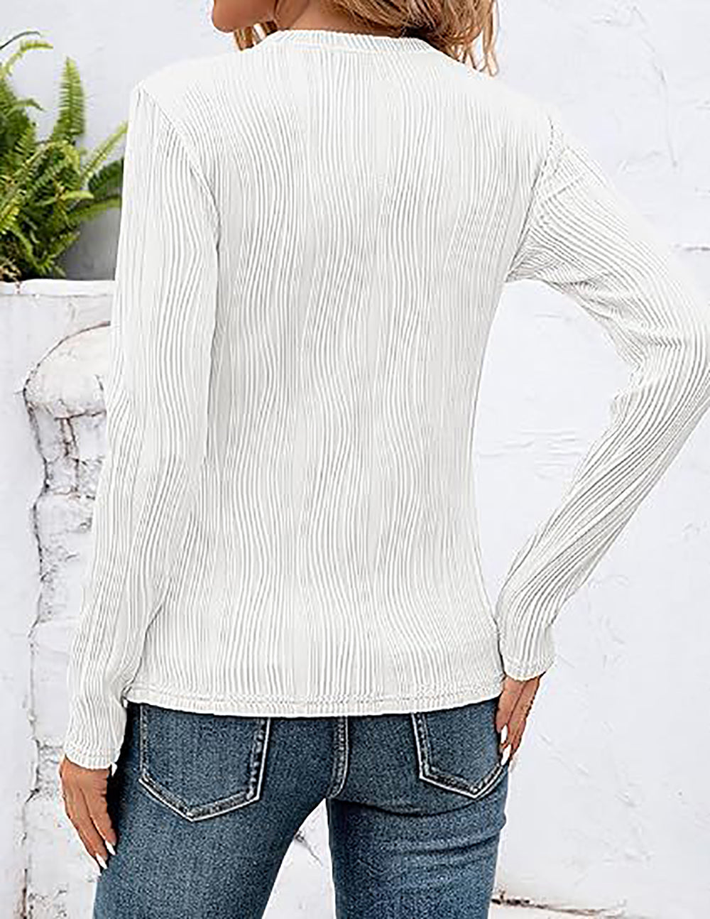 Women Solid Round Neck Top