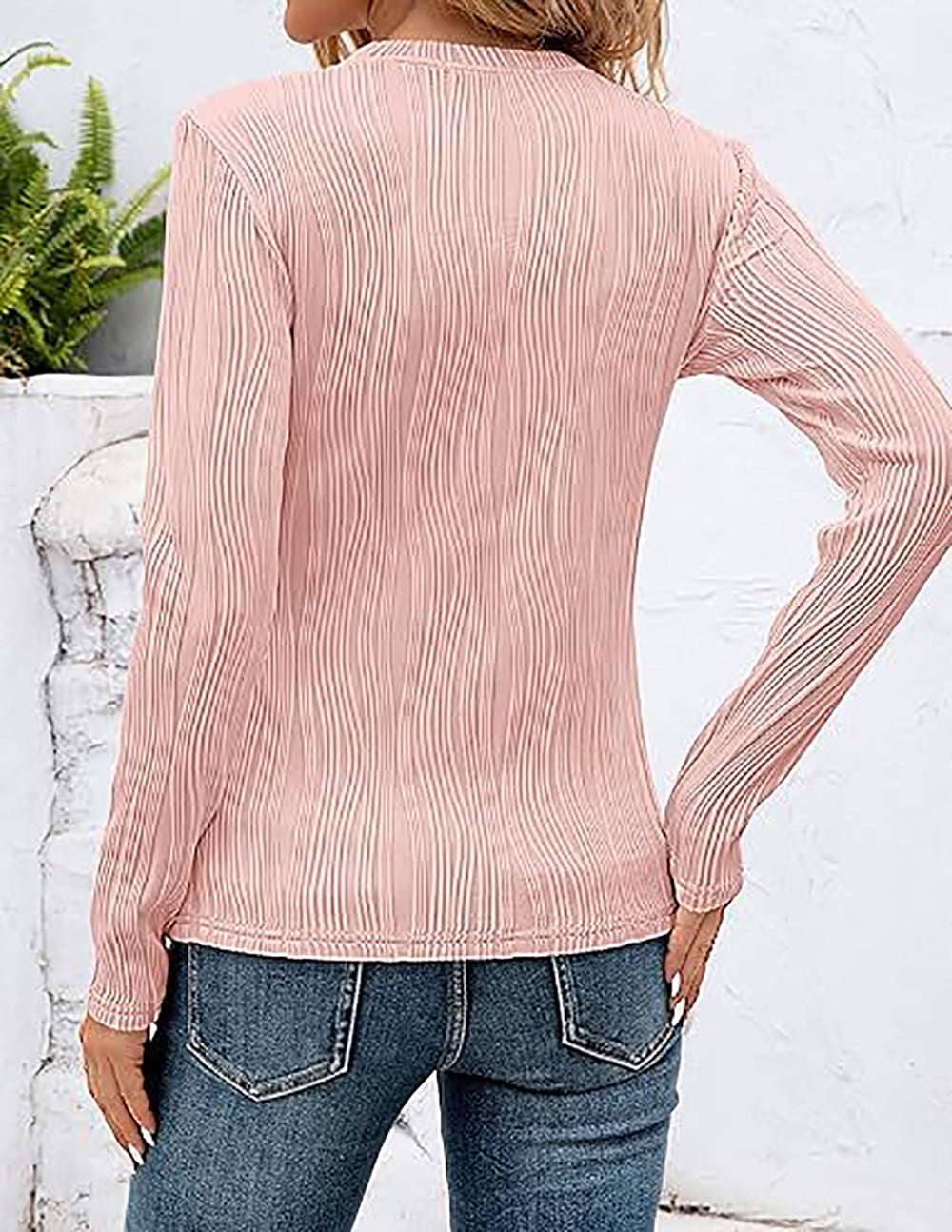 Women Solid Round Neck Top