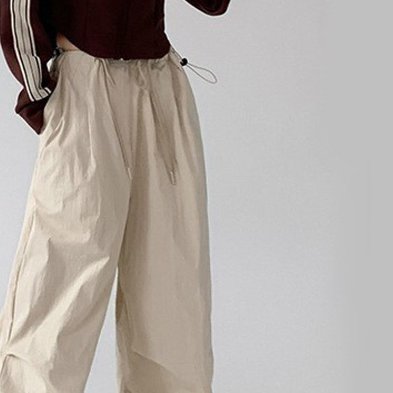 Women Wrinkle Free Wide Leg Trousers