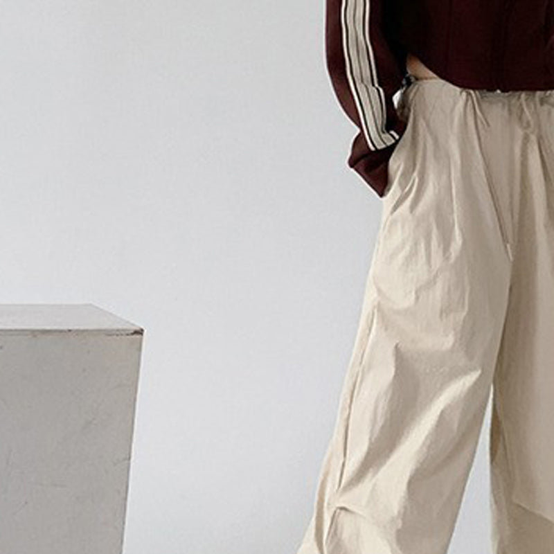 Women Wrinkle Free Wide Leg Trousers