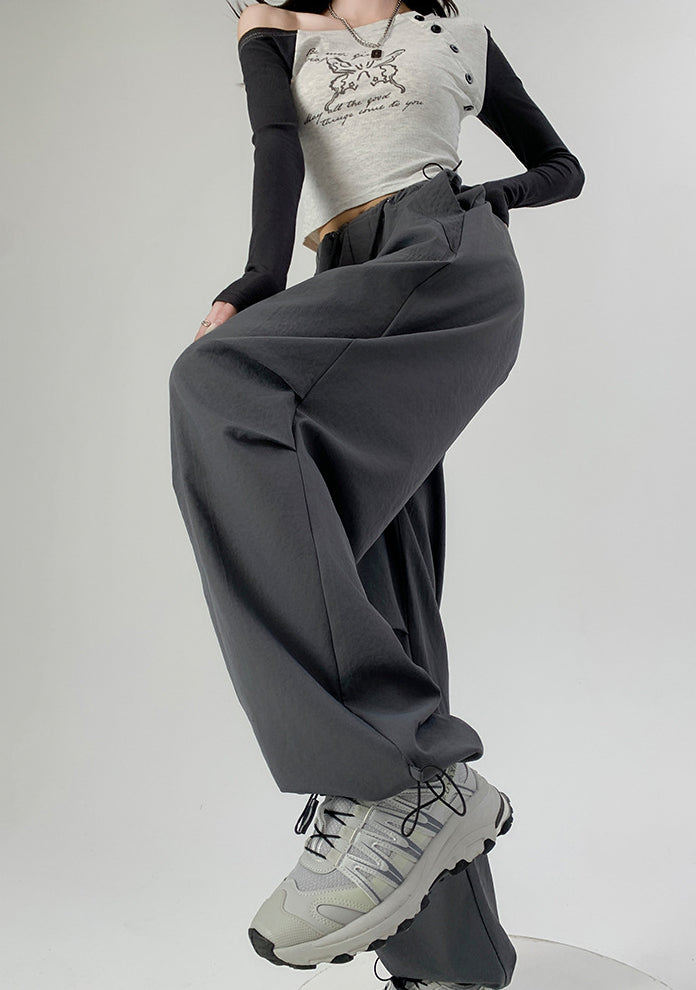 Women Regular Fit Parachute Trousers