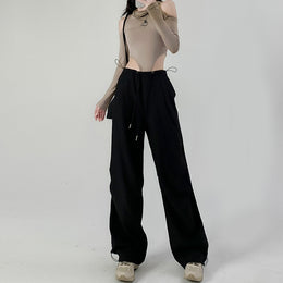 Women Loose Fit Wrinkle Free Regular Trousers