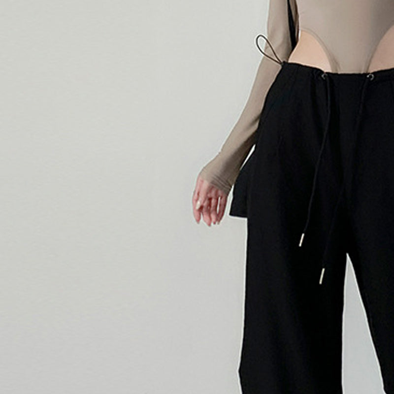 Women Loose Fit Wrinkle Free Regular Trousers