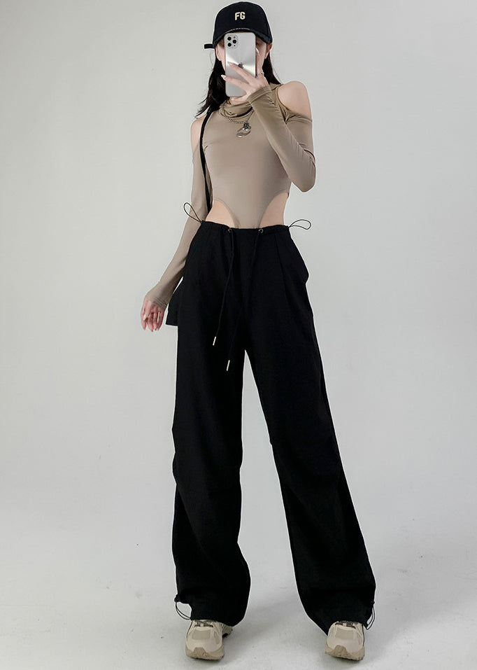 Women Loose Fit Wrinkle Free Regular Trousers
