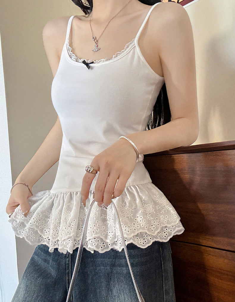 Women Shoulder Straps Tank Crop Top