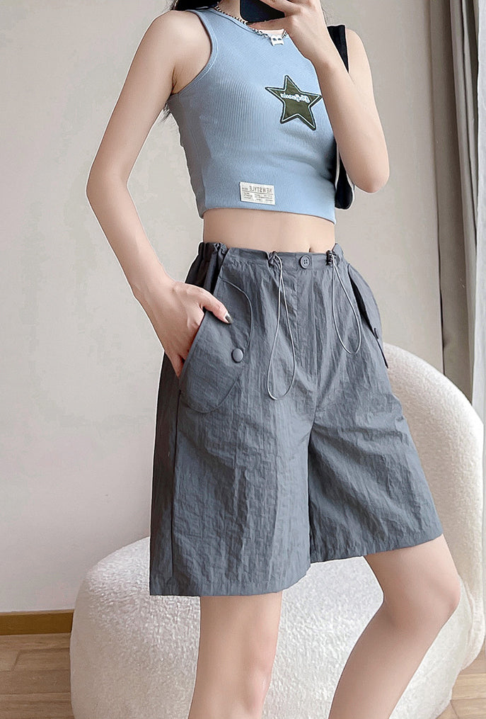 Women Loose Fit Outdoor Chino Shorts