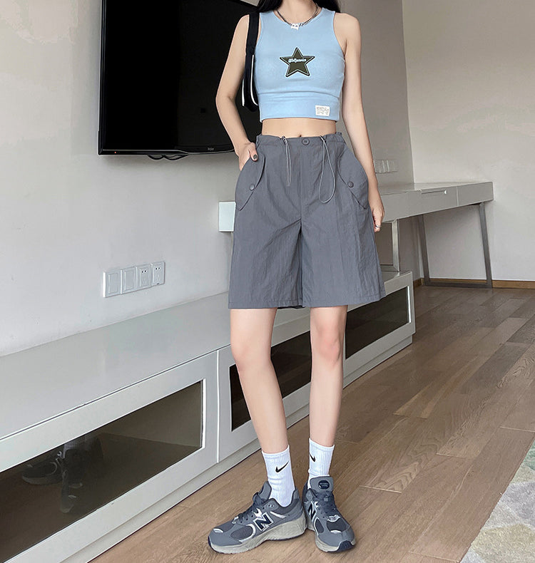 Women Loose Fit Outdoor Chino Shorts