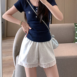 Women Solid Chino Shorts