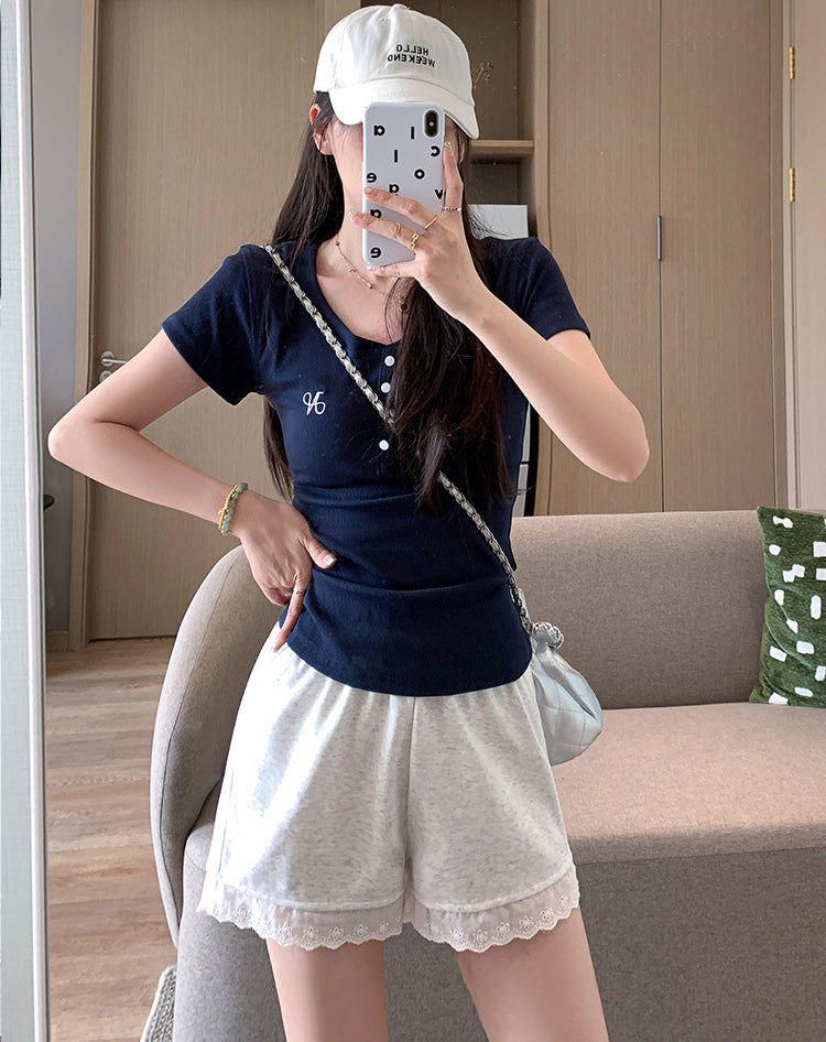 Women Solid Chino Shorts
