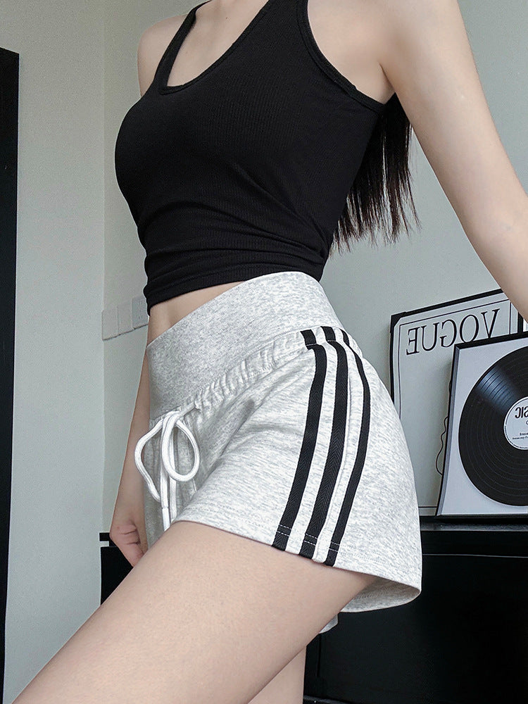 Women Side Striped Mid-Rise Regular Shorts