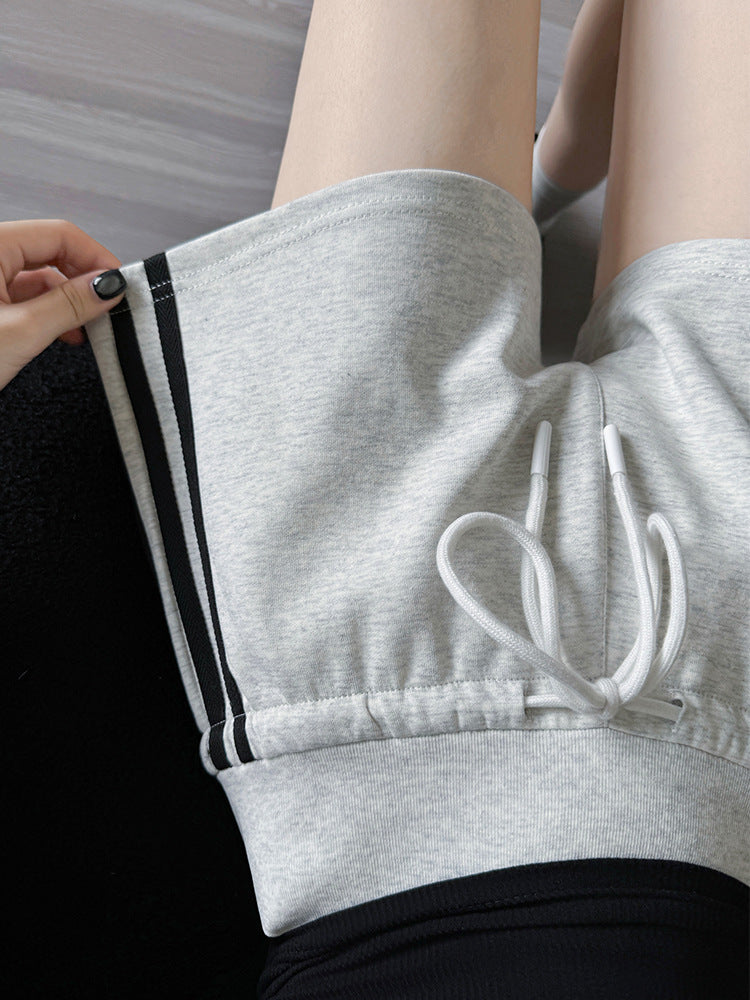 Women Side Striped Mid-Rise Regular Shorts