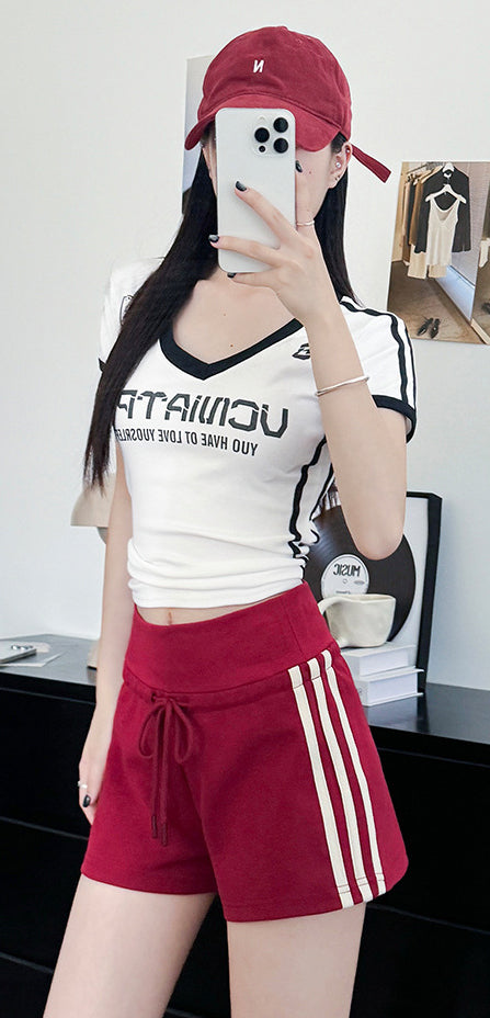Women Striped Relaxed Fit Shorts