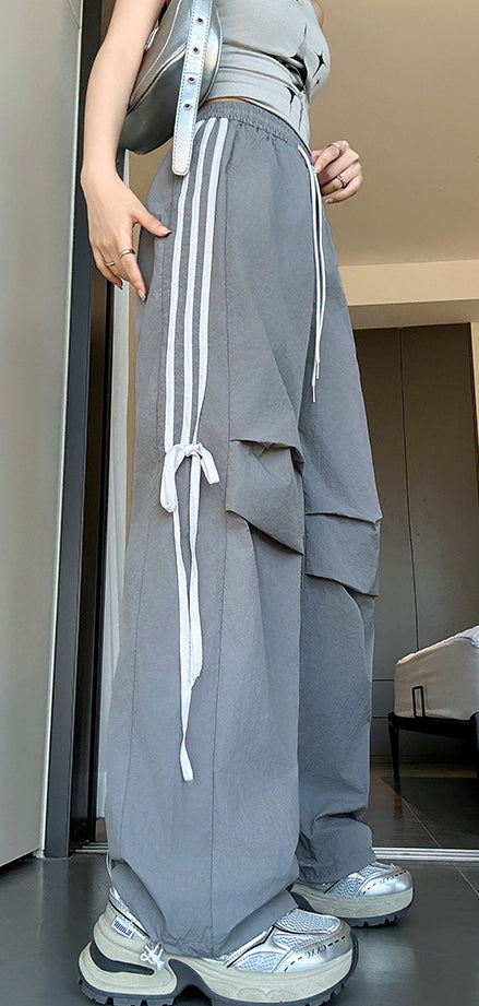 Women Regular Fit Side Stripes Detail Easy Wash Trousers
