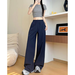 Women Solid Baggy Mid-Rise Casual Parachute Trouser