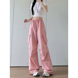 Women Regular Fit Mid-Rise Easy Wash Cargos Trousers