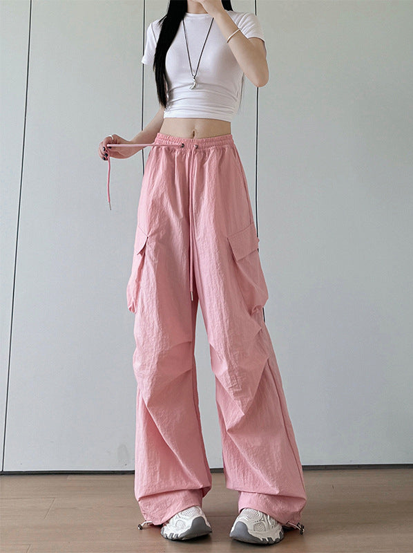 Women Regular Fit Mid-Rise Easy Wash Cargos Trousers