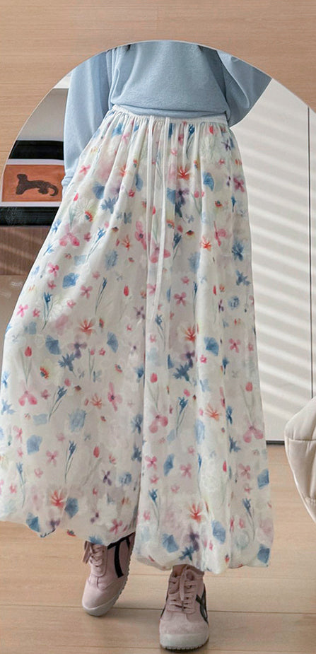 Women Floral Printed Loose Fit Wrinkle Free Trousers