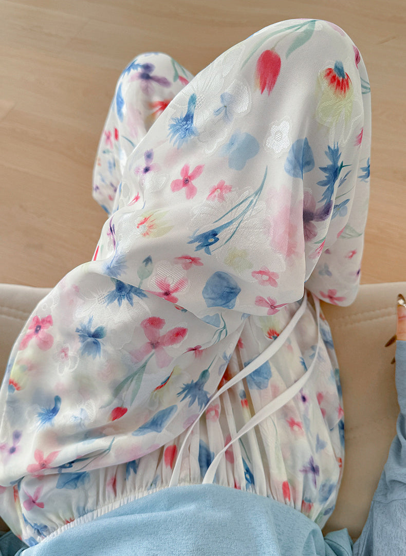 Women Floral Printed Loose Fit Wrinkle Free Trousers