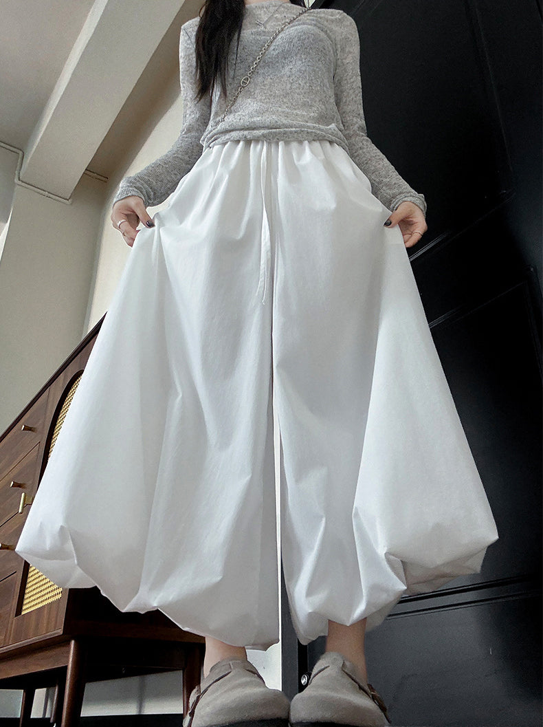 Women Solid  Loose Fit Pleated Culottes Trousers