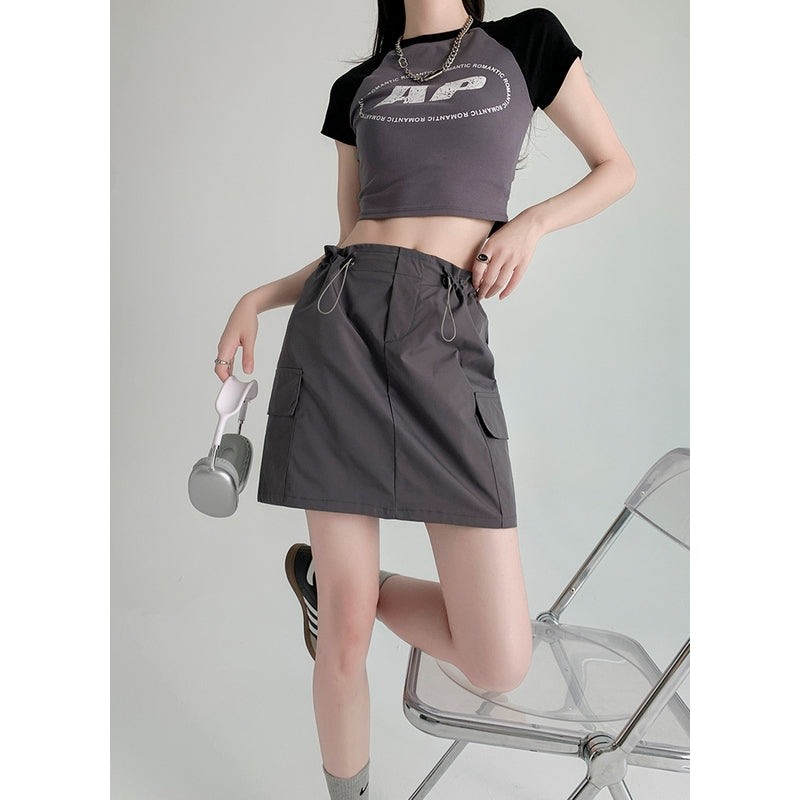 Straight Mini Skirt