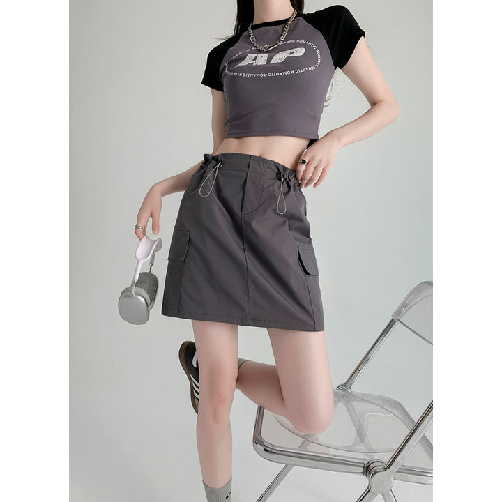 Straight Mini Skirt