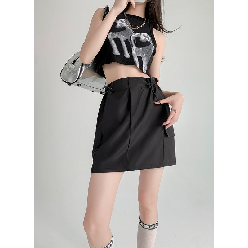 Straight Mini Skirt
