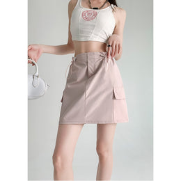 A-Line Straight Mini Skirt