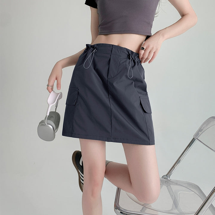 Straight Mini Skirt