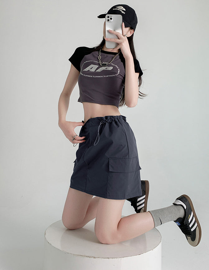 Straight Mini Skirt
