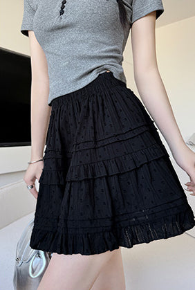 Pure Cotton A-Line Mini Skirt