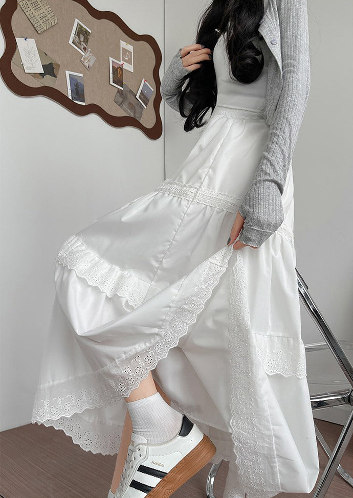 Mid-Rise A-Line Maxi Skirt