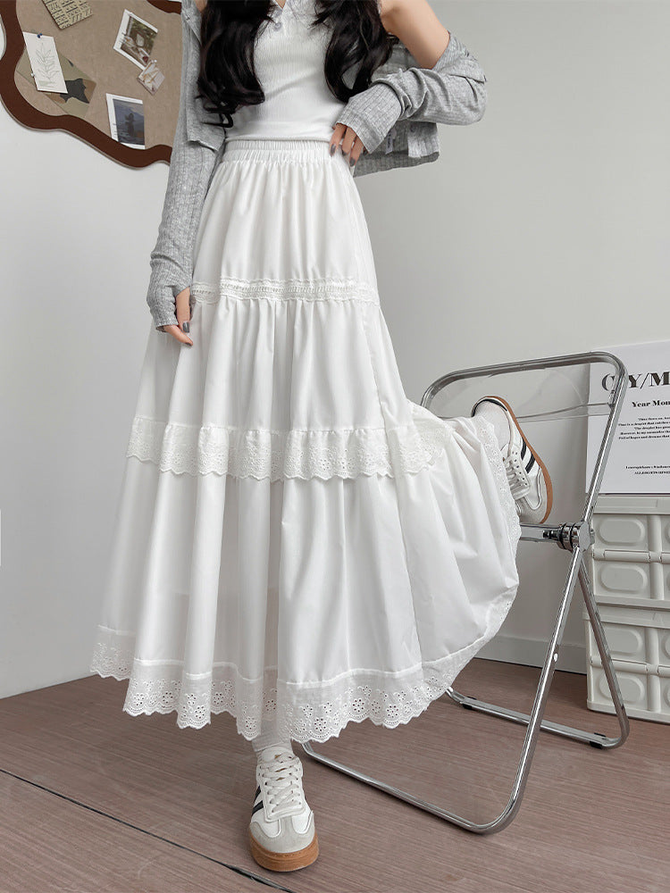 Mid-Rise A-Line Maxi Skirt